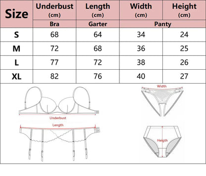 Lady Floral Lace Embroidery Lingerie Sets Women See-through Bra and Panty Set Underwear Sexy Hot Intimates Erotic Sexy Porn Suit