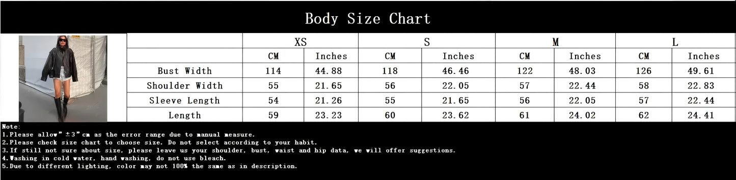 KONDALA Casual Chic Black Leather Jackets Women Long Sleeve Buttons Elastic Oversized Coats Fashion 2025 Fall Streetwear Coats