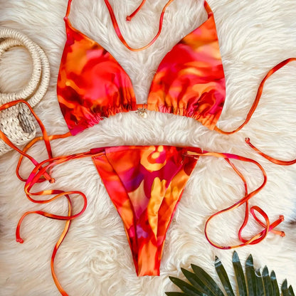 Sexy Micro Tie Brazilian Bikini Women Inspired Swimwear Designer Female Swimsuit Two-pieces Bikini set Bather Bathing Suit Vacay