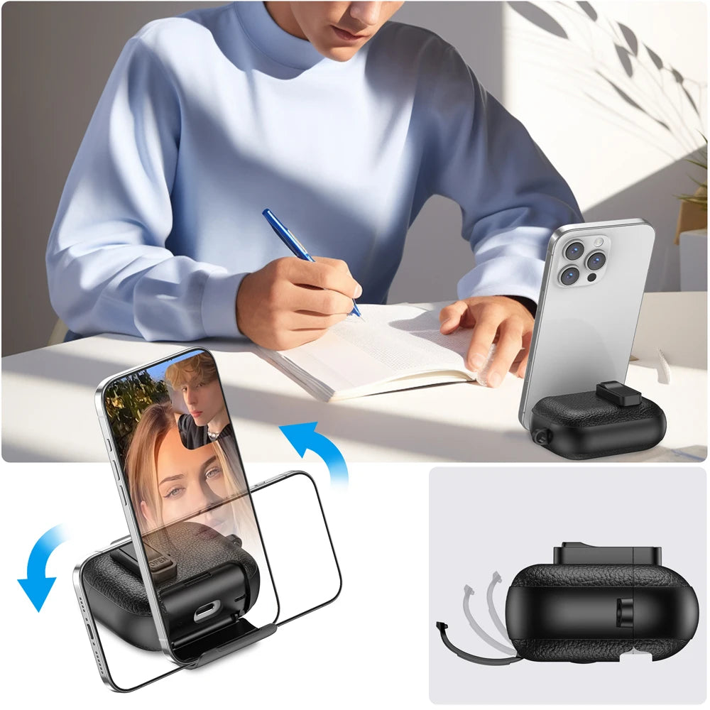 New Earphone Cover For AirPods Pro 3 3rd Generation Protective Case With Secure Lock Invisible Phone Stand Leather Texture Cover