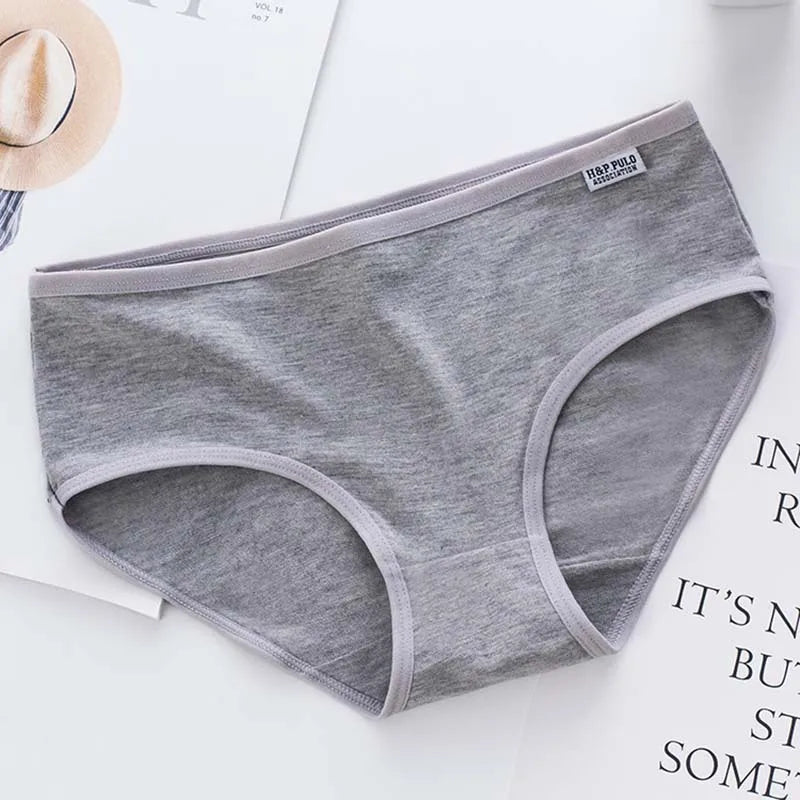 7Pcs Panties for Women Cotton Underwear Plus Size Sexy Briefs Girls Breathable Soft Lingerie Female Cute Solid Color Underpants