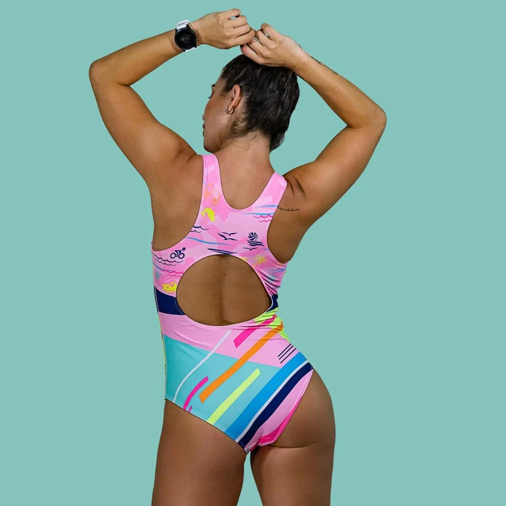 Colombia Fn Si Bodysuit One Piece Sexy Swimwear Women 2022 New Female Beach Swimsuit Bathing Suit Beachwear Summer Competition
