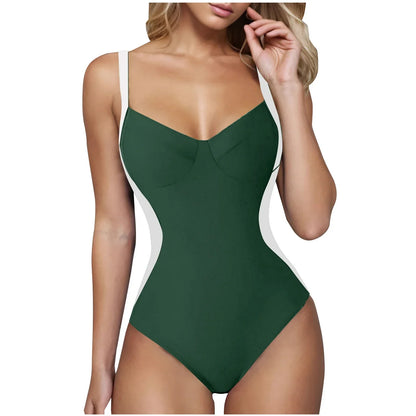 2026 Push Up Swimsuit Women One Piece Slim Strappy Swimwear Female Sexy Bathers Bathing Swimming Swim Suit Beachwear XXL