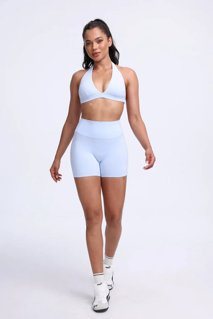 DIAS FIT JOY -Neck Hanging Neck Naked Feeling Yoga Bra for Running Fitness Cycling - Breathable Comfortable Sports Bra for Women