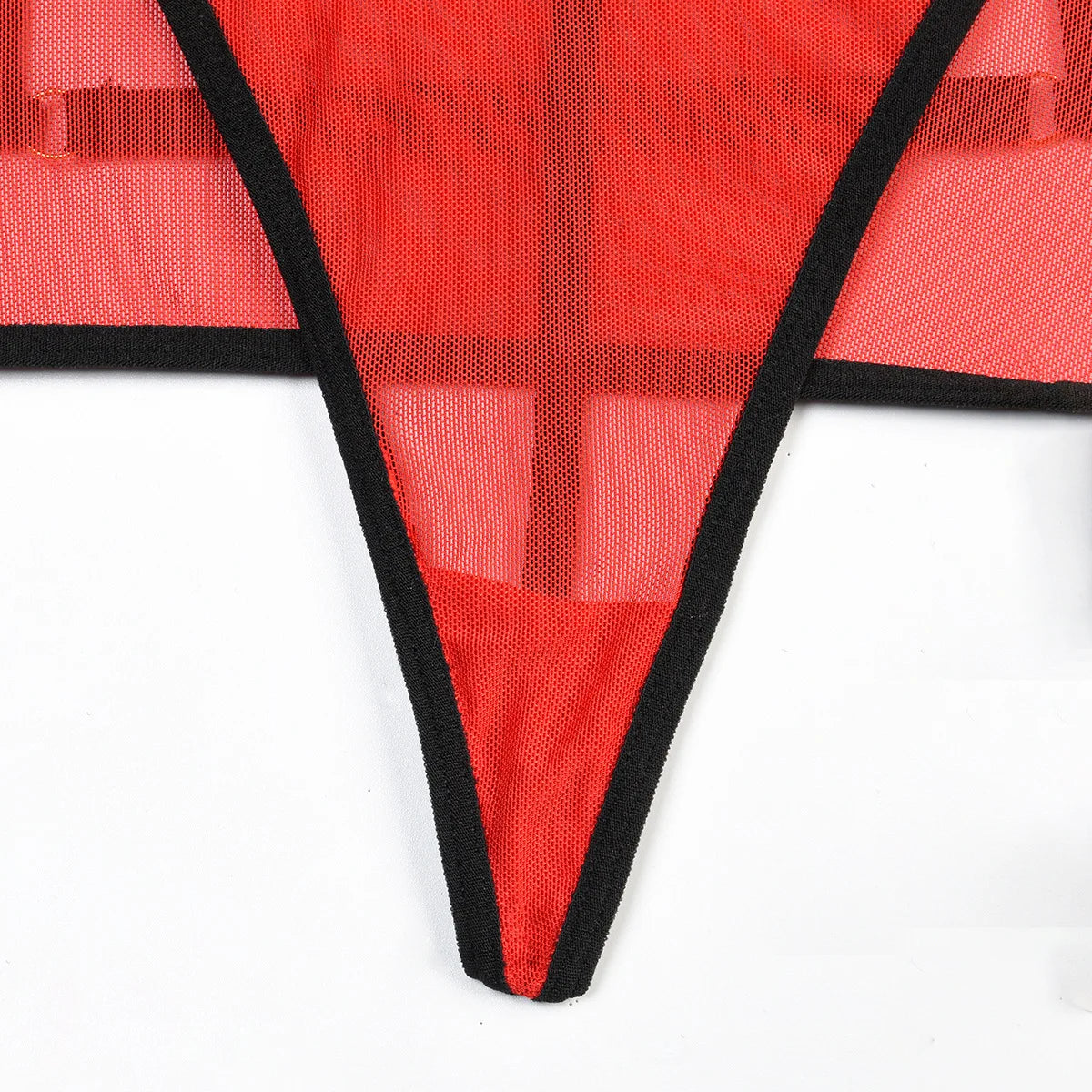 Diccvicc Long Sleeve Lingerie Sexy Sheer Mesh Porn Top Crotchless Skirt Naked Bandage Women Underwear Uncensored Erotic Costume