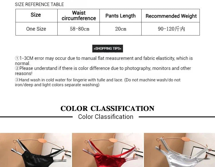 Sexy Silk Satin Thongs Hollow Out Fashion Solid Color Panties Cotton Crotch Low Waist Breathable Pure Color Women's Underwear