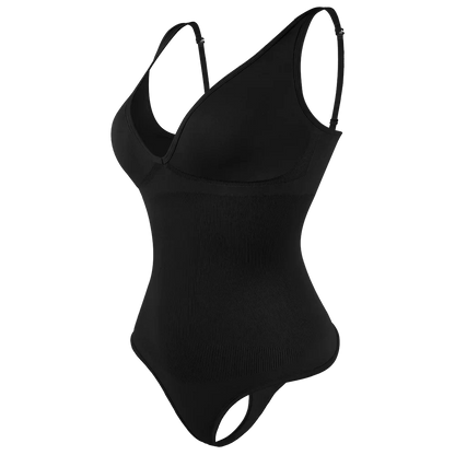 Sexy Thong Bodysuit Tummy Control Women Shapewear Halter Neck Flat Belly Body Shaper Slimming Flat Belly Underwear Open Crotch