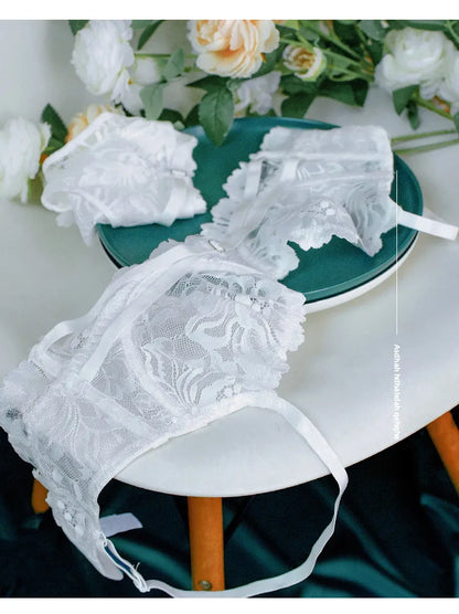 Logirlve Sexy Tоy For Women Bra Set Lingerie Push Up Brassiere Lace Embroidery Underwear Set Ultra-thin Cup Female Lingerie