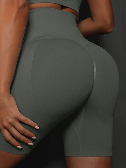 Yoga Shorts Women Sports Shorts Seamless Gym Workout Shorts High Waist Push Up Fitness Sports Shorts Cycling Shorts
