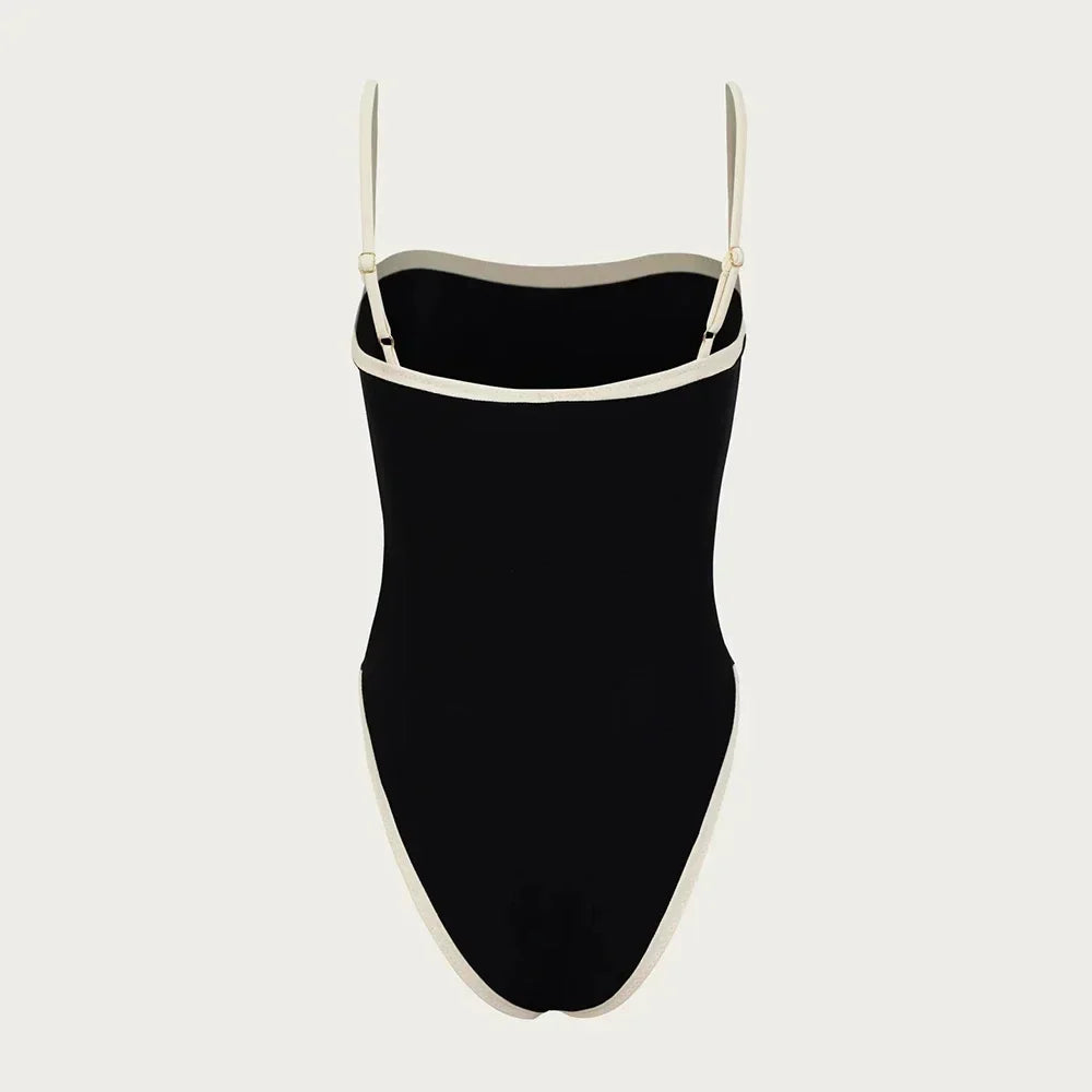 2025 Solid Thong Brazilian Bikinis Swimwear Women Swimsuit  Black White Bikini Set Bathing Suit Female Summer Beach Wear Biquini