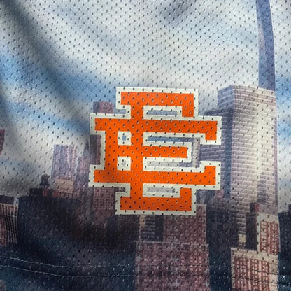 2025 New Summer EE Eric Emanuel  Basic Mesh Short Classic Floral Printed Gym Shorts Men's Gym Basketball Sports Beach Shorts
