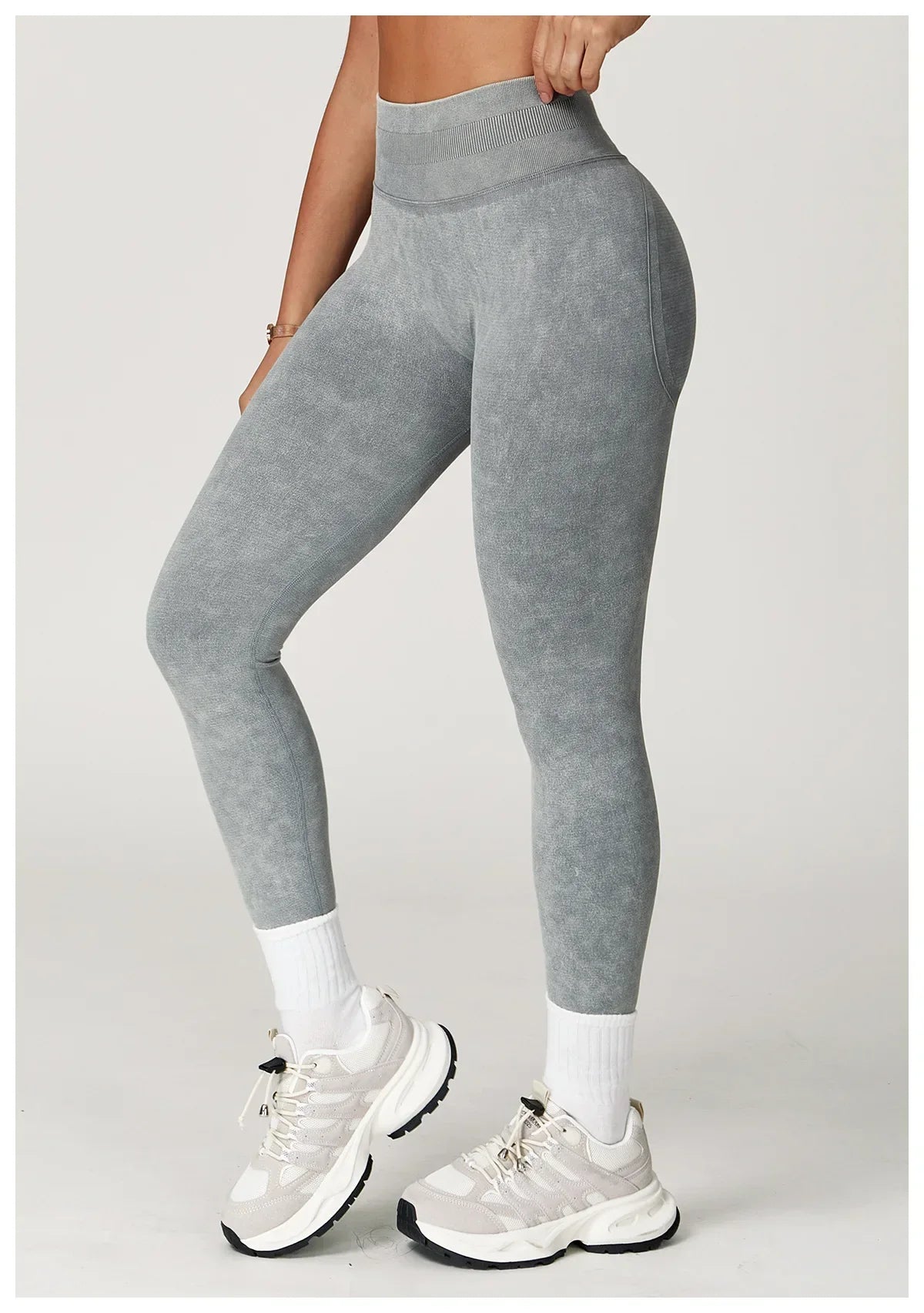 Yoga Pants Impact Leggings Women Seamless Sports Yoga Pant High Waist Ribbed Gym Clothes Fitness Workout Wear Scrunch Bum Tights