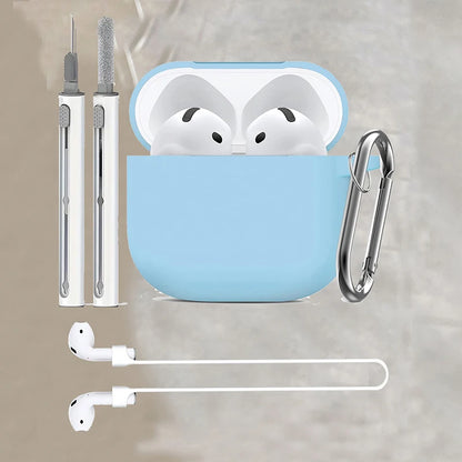 Silicone earphone case For Apple AirPods 4 Case Wirless hesdphones Earbuds case with   hook