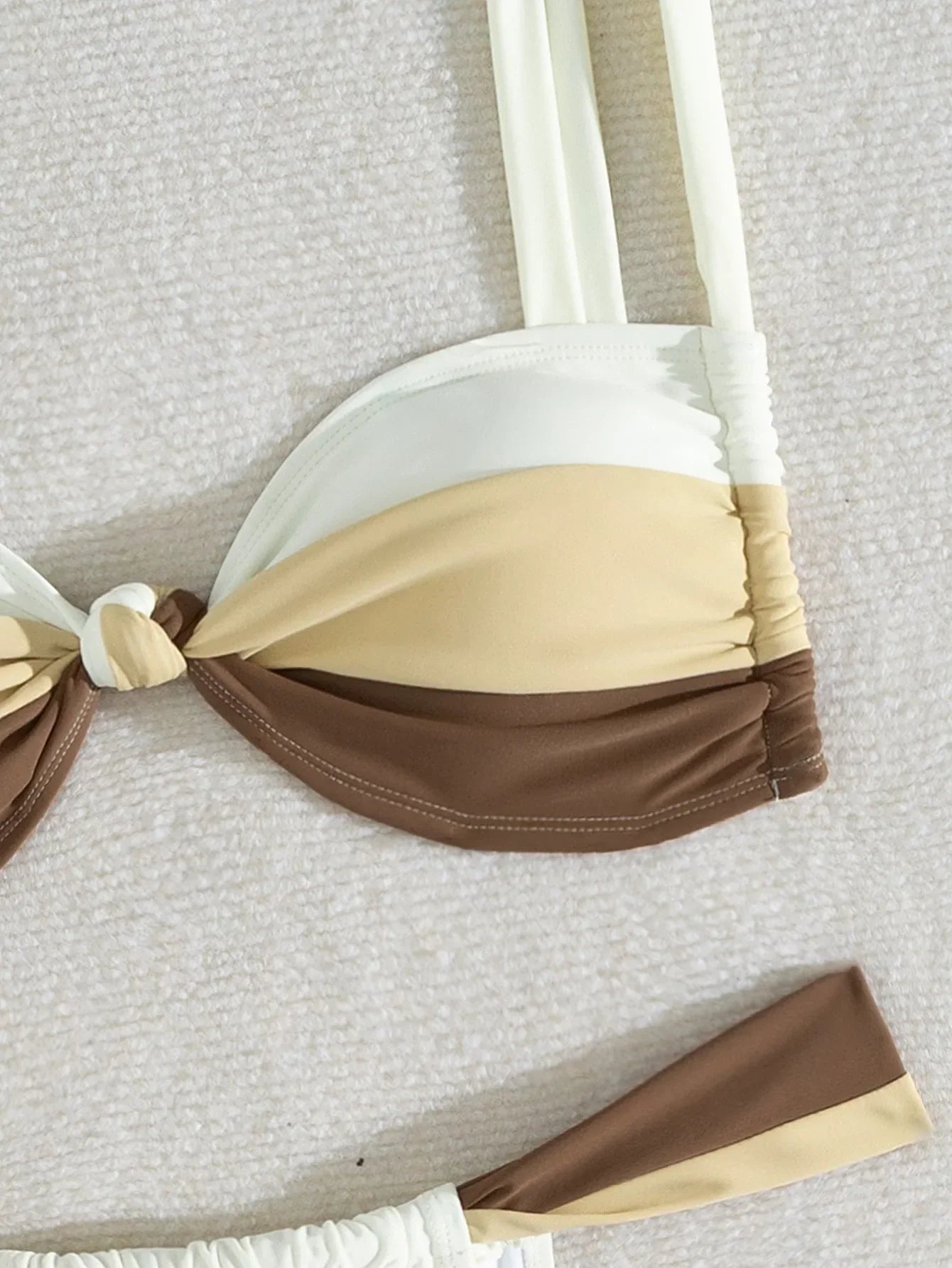 Vigoashely 2025 Sexy Solid Patchwork Bikini Strapped Push Up Swimsuit Women High Cut Thong Swimwear Lady Brazilian Bathing Suit