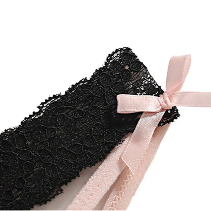 CINOON Women Sexy Lingerie G String Lace Panties Femal Low-waist Cross Bandage Transparent Temptation Underwear Comfort Intimate