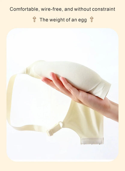 CAITING Beautiful Back Latex Cup Bra Soft Support Strips Skin-friendly Underwear For Women With Small Breasts