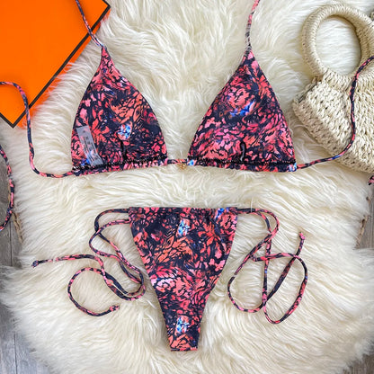 Sexy Micro Tie Brazilian Bikini Women Inspired Swimwear Designer Female Swimsuit Two-pieces Bikini set Bather Bathing Suit Vacay