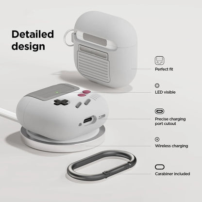 Cases For Airpods 4 3 pro2 Protective Shockproof Wireless Earphone Cover For Airpod 2 Bags With Cleaner Kit Game Console Design