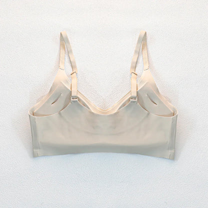 Soft Support Seamless Underwear Comfortable Gathering No Steel Ring Collection Light Thin Breathable Bra Style