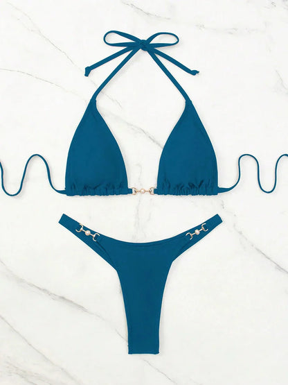 Sexy Micro Bikini 2026 Woman Chain Swimsuit Women Swimwear Thong Bikinis Set Brazilian Two-piece Bathing Suit Beach Wear Bather