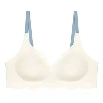 No Trace Top Women's Underwear No Steel Ring Pure Desire Comfortable Upper Support Sling Adjustable Beauty Back Bra Thin Section