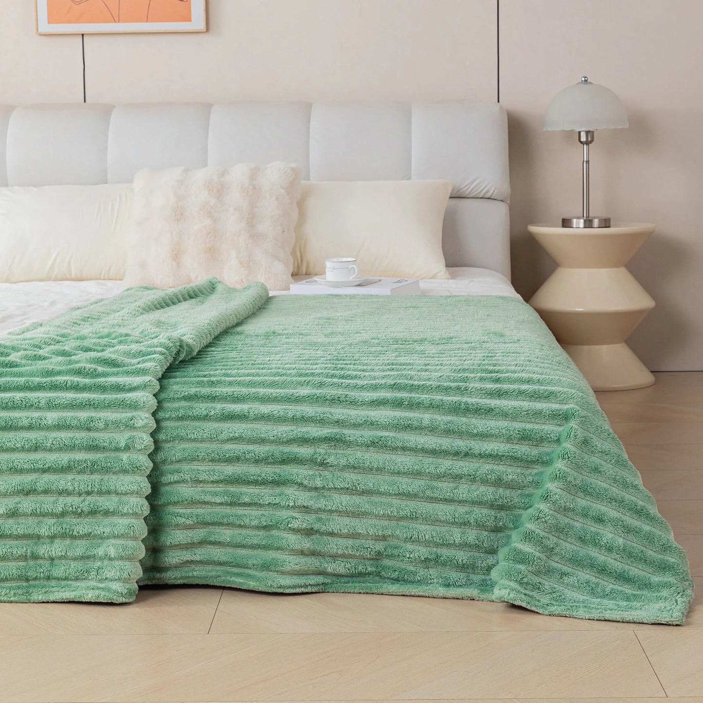1pc flannel blanket - soft, comfortable, warm nap blanket, Christmas exquisite gift blanket, available in multiple colors