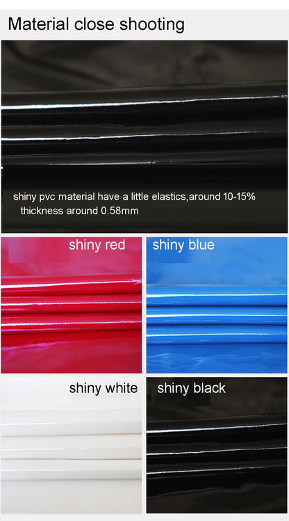 S-5XL Sleeveless Wet Look PVC Catsuit Shiny PU Leather Zipper Open Crotch Bodysuit Hollow Out Swimsuit Tights Sexy Body Teddies