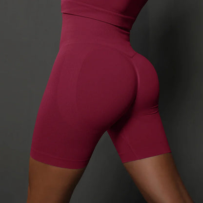 Yoga Shorts Women Sports Shorts Seamless Gym Workout Shorts High Waist Push Up Fitness Sports Shorts Cycling Shorts