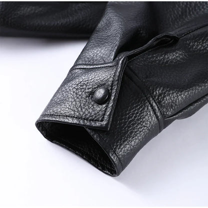 Street Stand Collar Women's Leather Jacket Loose Long Sleeve Zipper Pockets Chic Female Coats 2025 Autumn Winter Lady Outerwear