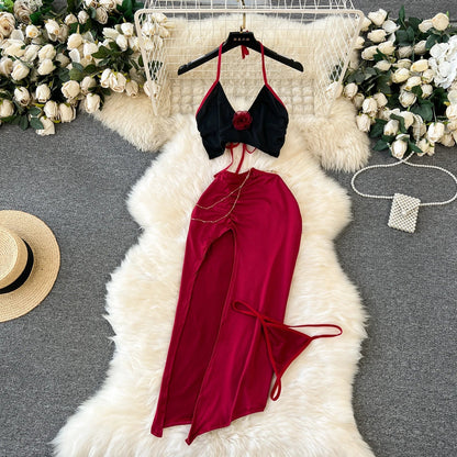 Sexy Lace Gauze Patchwork Strap Bodysuit Hollow Sleeveless Slim backless Women Erotic Lingerie Hotsweet Bow Night Maid Cosplay