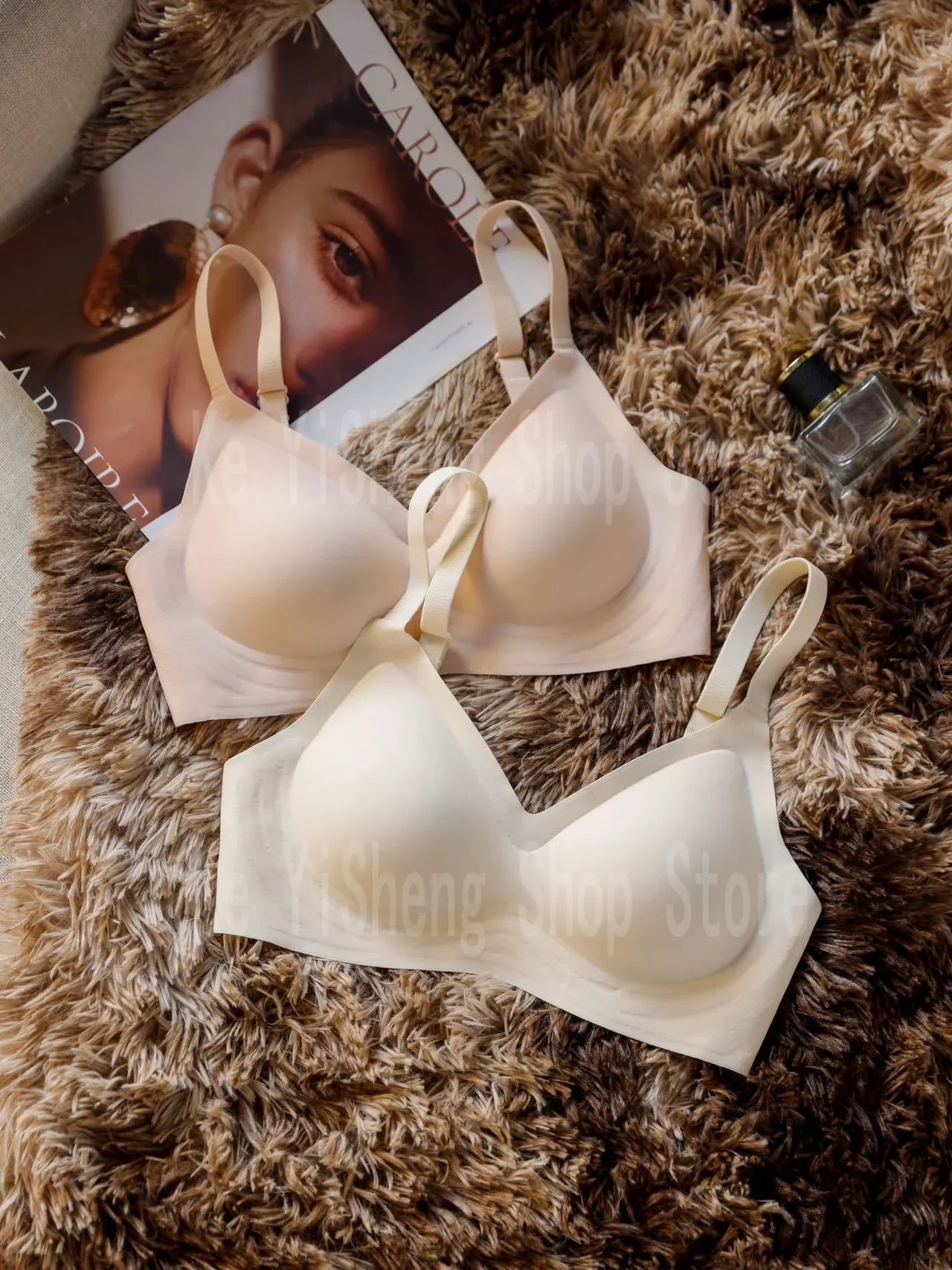 Small breast seamless bra Women's small breast push-up comfortable non-underwire soft support closed breast bra