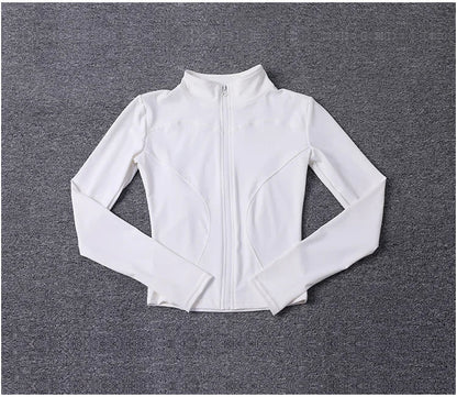 Women Sport Jacket Long Sleeve Shirt Workout Coat Gym Training Clothing Yoga Sportswear