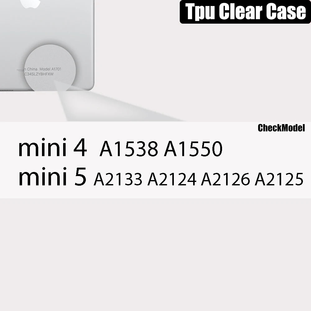 Clear Case For Ipad Pro 11 12.9 10.5 9.7 9th Generation With Pencil Holder Cover Ipad Mini 6 Air 5 4 3 2 1 10th 8 7 5 Tpu Case