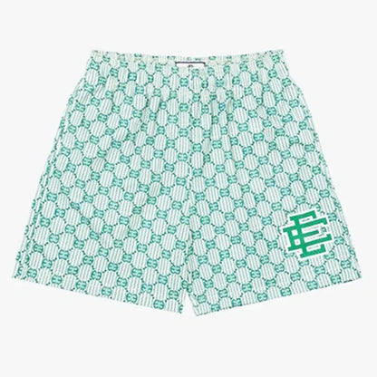 2025 New Summer EE Eric Emanuel  Basic Mesh Short Classic Floral Printed Gym Shorts Men's Gym Basketball Sports Beach Shorts