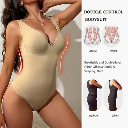 Sexy Thong Bodysuit Tummy Control Women Shapewear Halter Neck Flat Belly Body Shaper Slimming Flat Belly Underwear Open Crotch