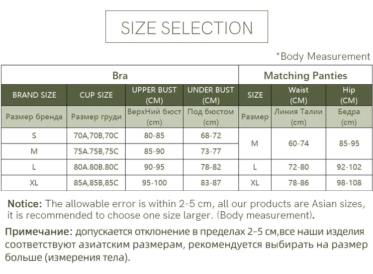 SUJIIN Summer Sexy Bra and Panty Sets for Woman Lace Comfort Bras Set Hot Women's Small Chest Wireless Lingerie Femme MX325