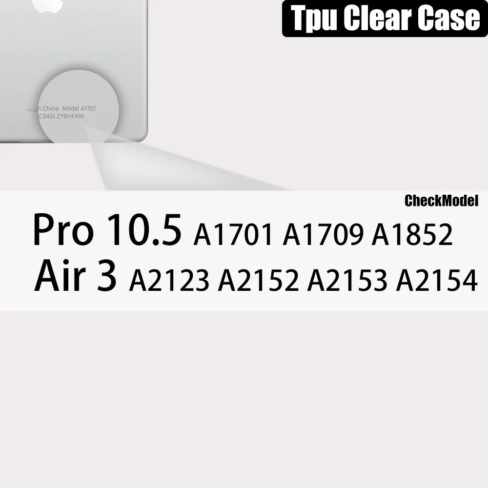 Clear Case For Ipad Pro 11 12.9 10.5 9.7 9th Generation With Pencil Holder Cover Ipad Mini 6 Air 5 4 3 2 1 10th 8 7 5 Tpu Case
