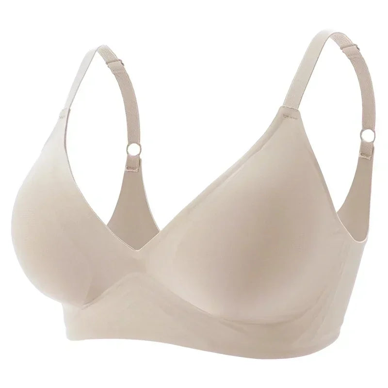 Latex Jelly Underwear Seamless Bras for Woman Wireless Sleep Removable Padded Bralette One Piece Brassiere No Wire Comfortable