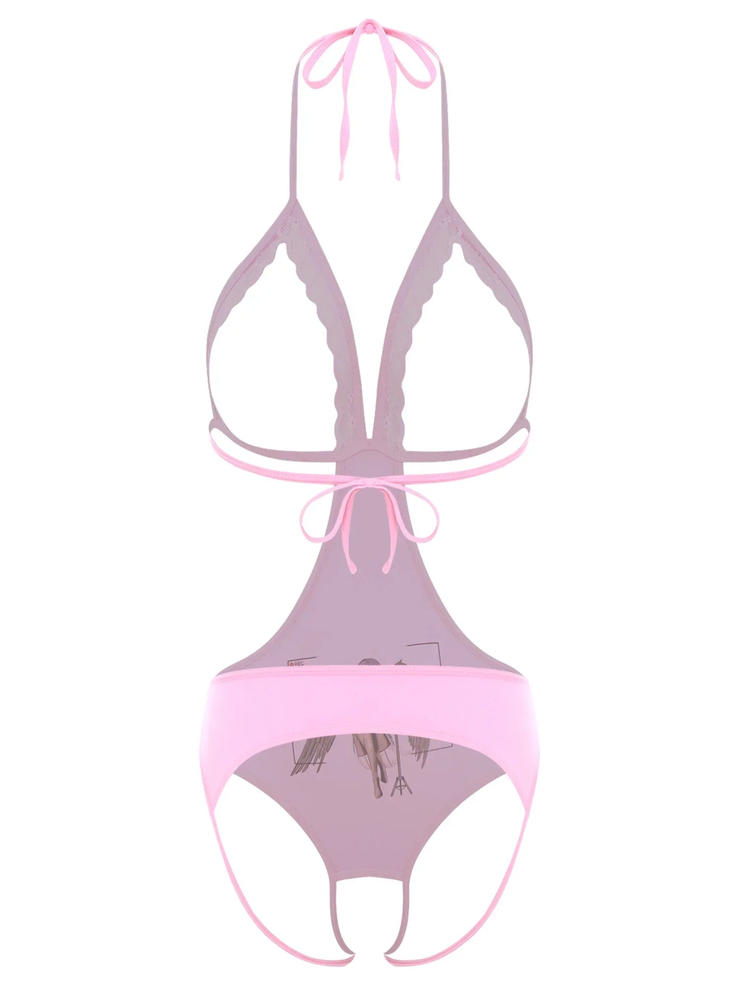 Adult Women Sheer Mesh Teddies Breast Hollow Out Opening Butt Flaunting Bodysuits Leotard for Exotic Dating Role Play Nightwear