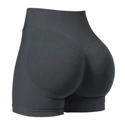Women's summer shorts low waist seamless shorts gym shorts yoga shorts running shorts and high stretch cycling training shorts