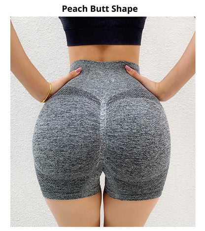 Seamless Yoga Shorts High Waist Workout Fitness Lift Peach Butt Fitness Tights Gym Running Body Shaper Pants Casual Sportswear