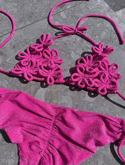 2025 Fashionable Boho Chic Bikini Set with Unique Paisley Design Perfect for Beach Wear and Pool Parties Summer Getaways