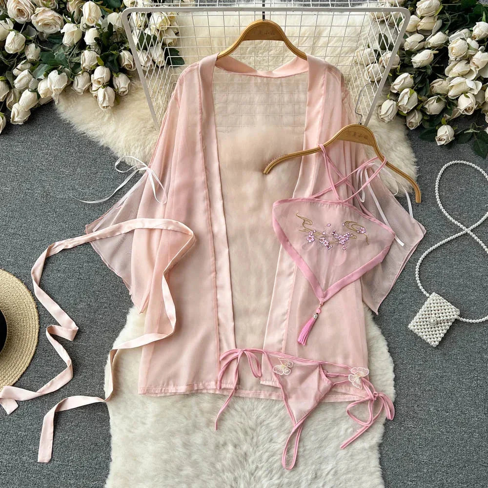 Sexy Lace Gauze Patchwork Strap Bodysuit Hollow Sleeveless Slim backless Women Erotic Lingerie Hotsweet Bow Night Maid Cosplay
