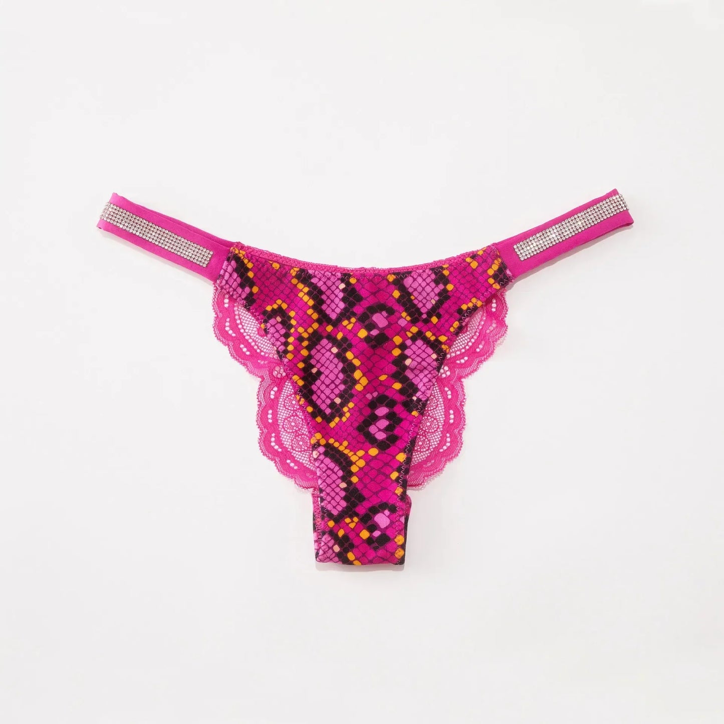Fashion Sparkling Rhinestone Lace Thong Women's Low Waist Sexy Women's Underwear Women's Thong Clearance items,limited quantity,