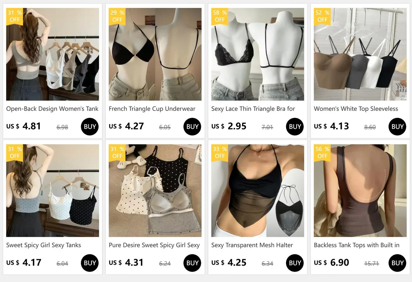 Women Invisible Bra Deep U Plunge Bras Backless Top for Dresses Sexy Lingerie with Transparent Strap Push Up Strapless Underwear