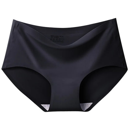 BZEL 6PCS/Set Women's Panties Seamless Female Underwear Plus Size Cozy Briefs Breathable Silk Satin Lingerie Hot Sale Underpants