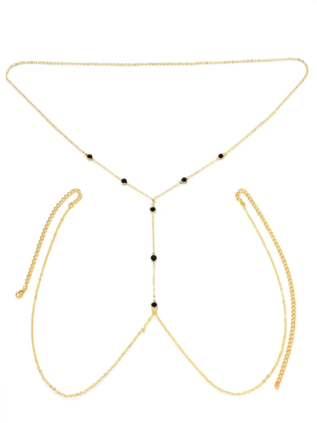 European American Hot Selling Simple Necklace Female Summer Hot Girl Body Chain Chest Chain Full Body Sexy Three-Dimensional Bac