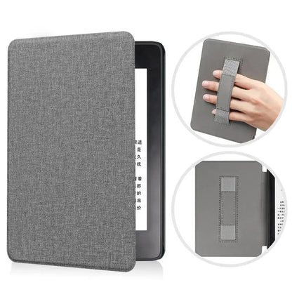 For Kindle 11th Generation 2024 Case 6'' with Hand Strap Kindle 6 inch Case Ebook C2V2L3 Auto Wake Sleep Cover PU Leather Funda