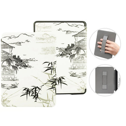 For Kindle 11th Generation 2024 Case 6'' with Hand Strap Kindle 6 inch Case Ebook C2V2L3 Auto Wake Sleep Cover PU Leather Funda