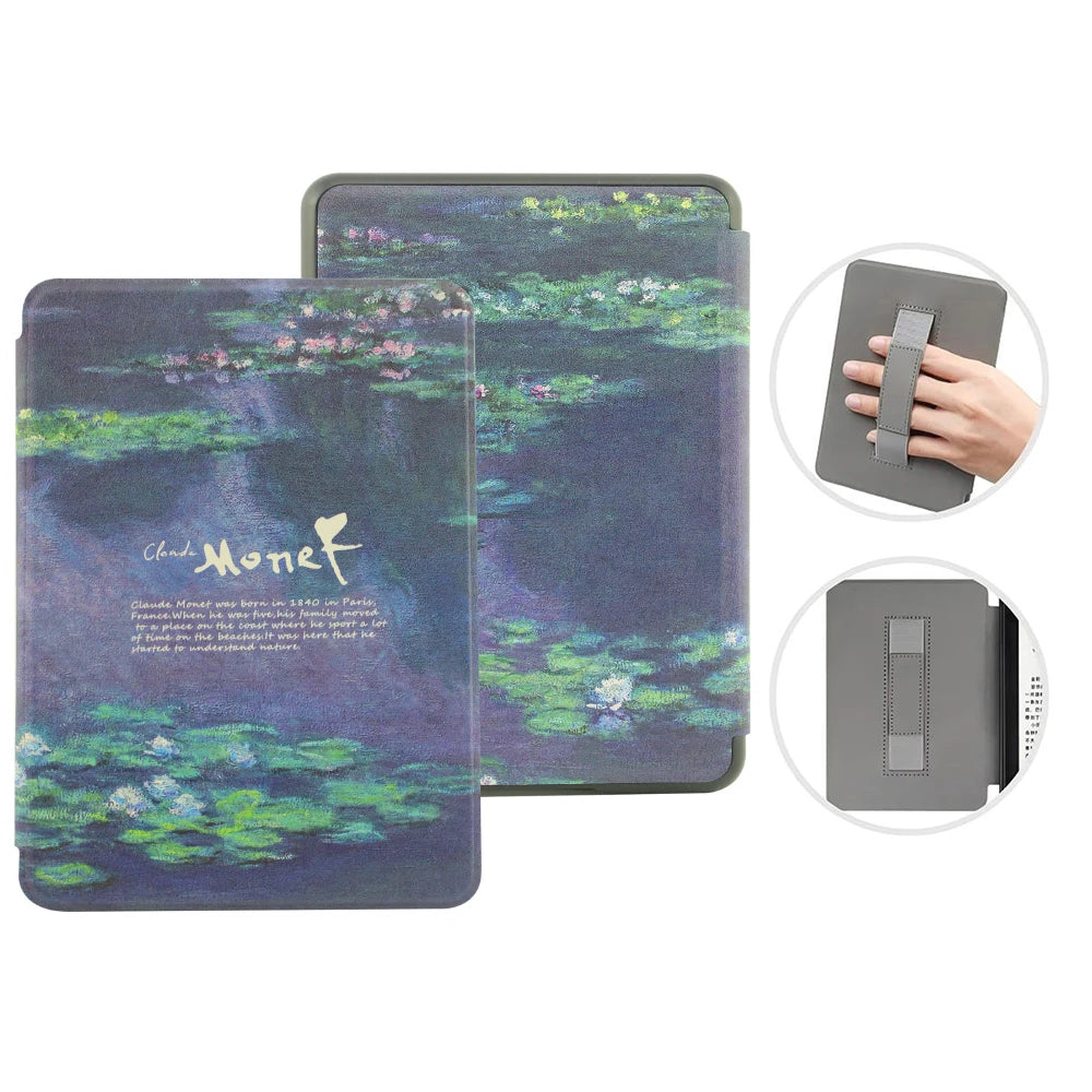 For Kindle 11th Generation 2024 Case 6'' with Hand Strap Kindle 6 inch Case Ebook C2V2L3 Auto Wake Sleep Cover PU Leather Funda